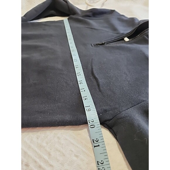Alternative Sweater Size Medium Black Fleece Mock Neck Super Soft New - Picture 7 of 13